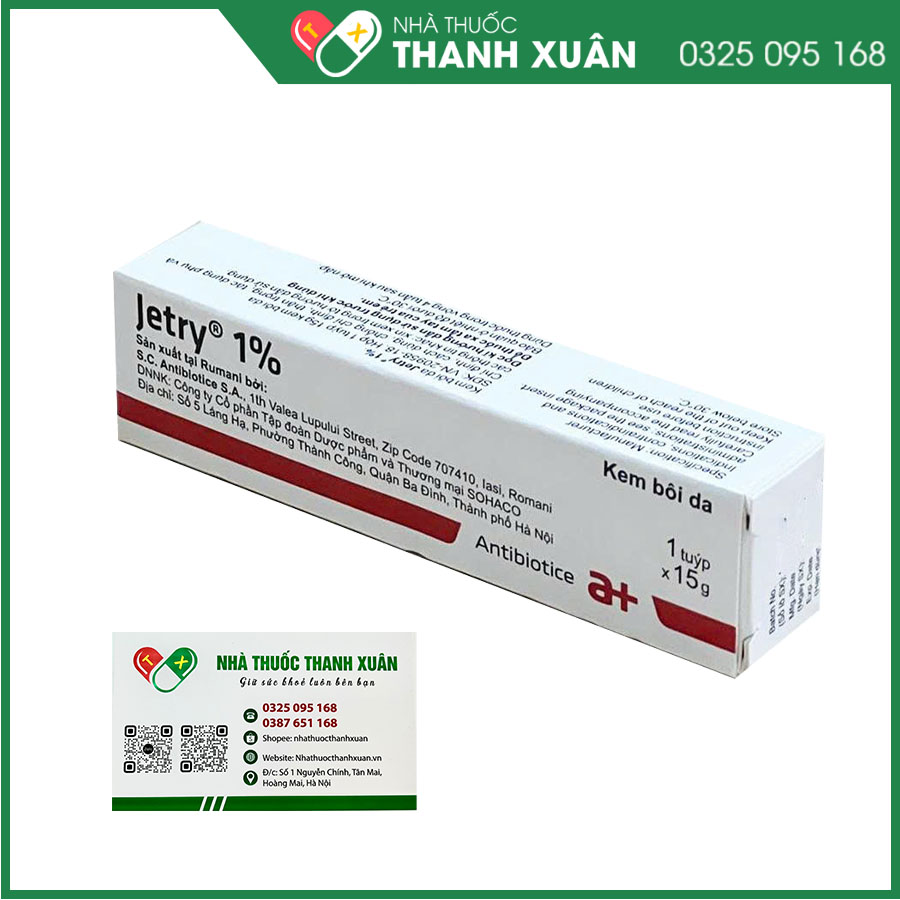 Thuốc Jetry 1% điều trị nấm và lang ben